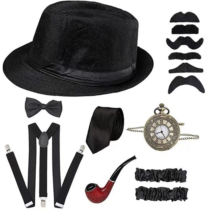1920S Mens Gatsby Gangster Cos - Men'S Accessories In The 1920S ulasan dan harga