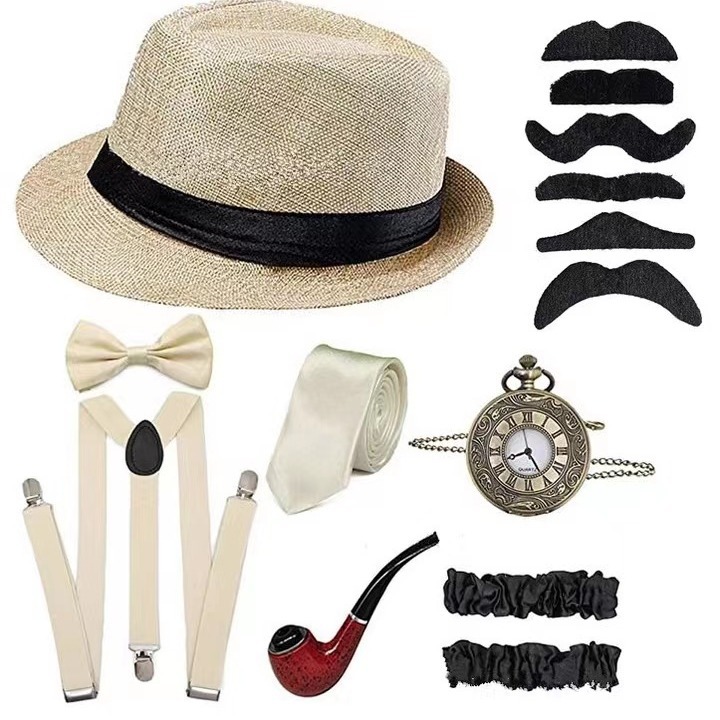1920S Mens Gatsby Gangster Cos - Men'S Accessories In The 1920S ulasan dan harga